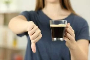 Avoid caffeine intake