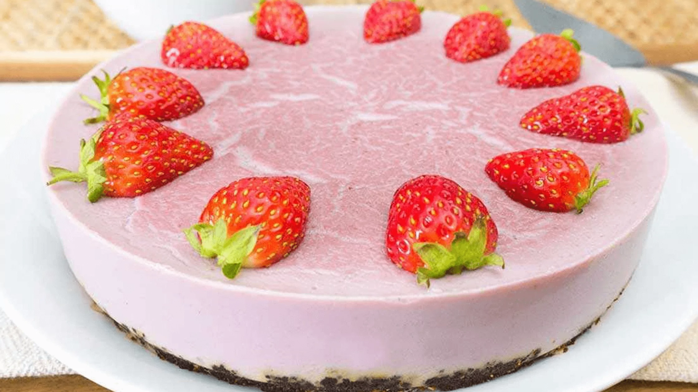 Strawberry Cheese Cake Protein Pudding